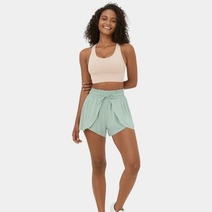 High waisted casual drawstring shorts
